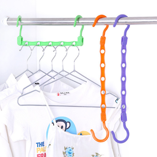 Wonder Hanger Magic gantungan baju lemari pakaian Laundry BIRU