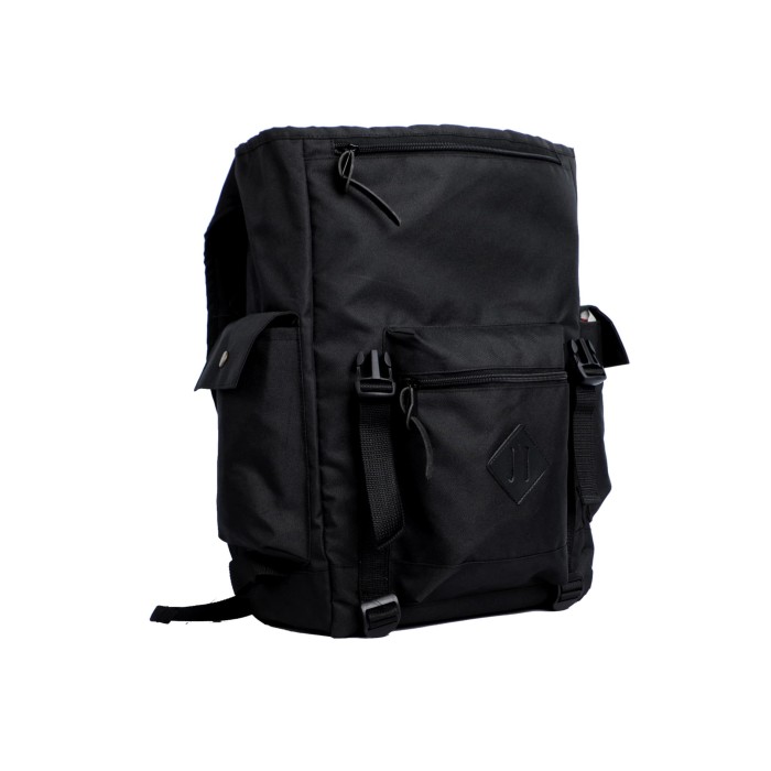 Tas Backpack Ransel Pria/Wanita Hitam The Engine (Black Matte)