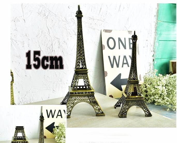 Miniatur Menara Eiffel Tinggi 15cm, Pajangan Souvenir Hadiah Koleksi