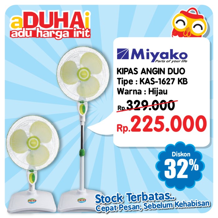 jual miyako desk fan stand fan kas 1627 kb kipas angin jual miyako desk fan stand fan kas 1627 kb kipas angin