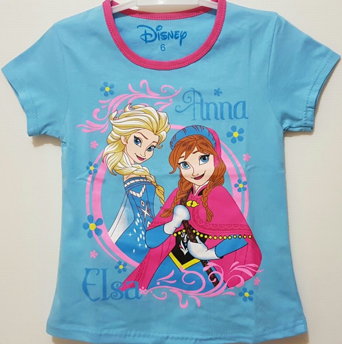 jual kaos anak size 1 6 frozen elsa biru baju anak cewek karakter finka jual kaos anak size 1 6 frozen elsa biru baju anak cewek karakter finka