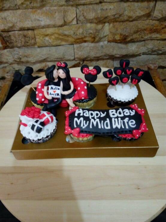 Jual Cupcake Minnie Mouse Bday Cake Minnie Mouse Kado Unik