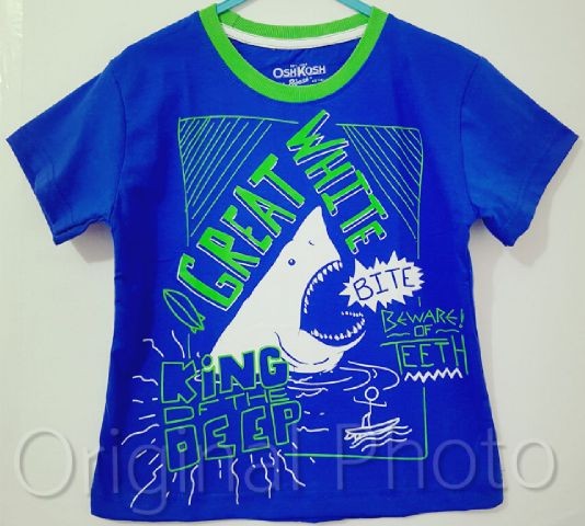 jual kaos anak size 1 6 oshkosh great white biru baju anak cowok karakter finka jual kaos anak size 1 6 oshkosh great white biru baju anak cowok karakter finka