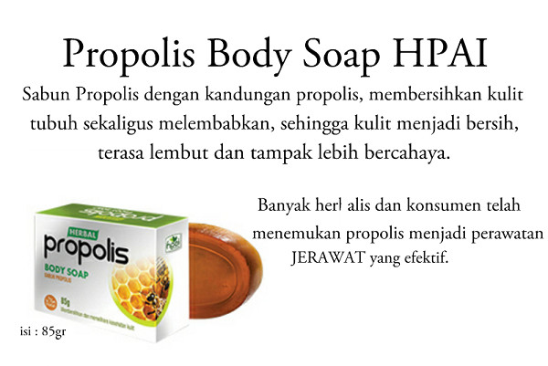 HPAI Sabun Propolis Transparan | Sabun Herbal Solusi Mengatasi Jerawat