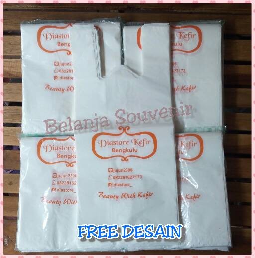 jual tas kresek putih uk 15 sablon belanja souvenir jual tas kresek putih uk 15 sablon belanja souvenir