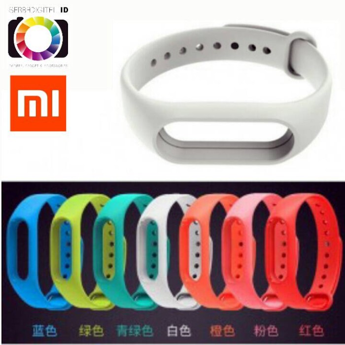 Strap Gelang TPU Replacement Xiaomi Mi Band 2 LCD Oled White