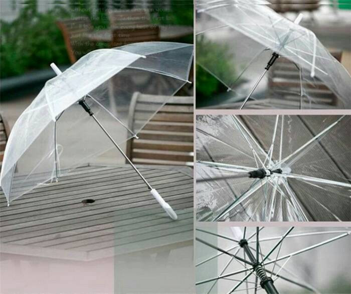 Payung Transparan Bening umbrella transparant Korea Japan Best Quality