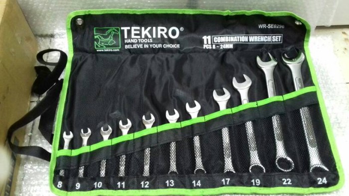 Tekiro Kunci Ringpas Set 11 Pcs 8-24 Mm