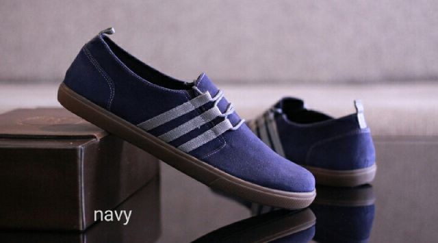 jual sepatu pria adidas slip on the suede navy jual sepatu pria adidas slip on the suede navy