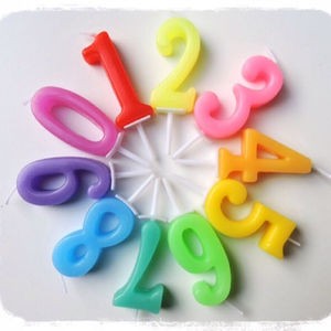 Lilin Angka Ulang Tahun Model Korea / Numeric Candle / Number Candle