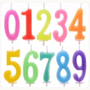 Lilin Angka Ulang Tahun Model Korea / Numeric Candle / Number Candle