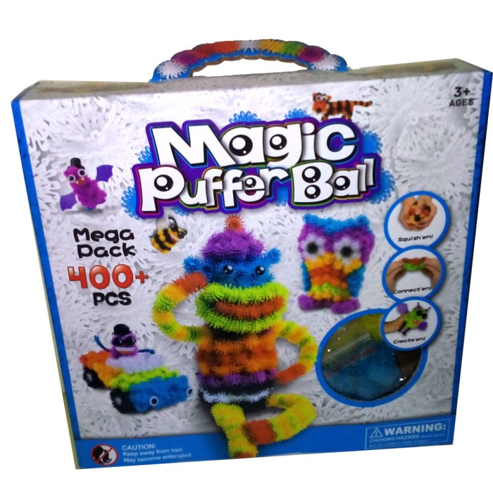 Mainan Magic Puffer Ball Bunchems 400 pcs