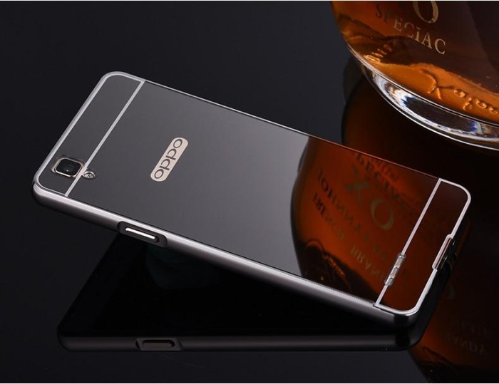 Casing Kesing HP Bumper Mirror Case Oppo F1 ( A35 ) Selfie Expert