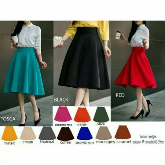 harga Rok wanita wedges j10605 Tokopedia.com