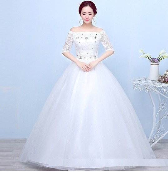 1703004 Putih Gaun Pengantin Wedding Gown Wedding Dress
