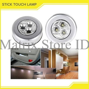 Lampu Emergency LED Tempel Darurat Stick And Click Touch LED Lamp AAA