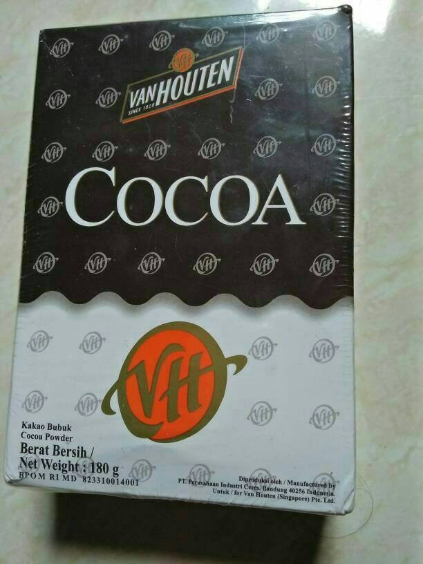 Cocoa Powder+Vanhouten 45gr+Coklat Bubuk Rasa Enak Halal .