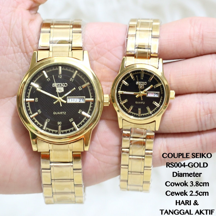 seiko couple watch gold