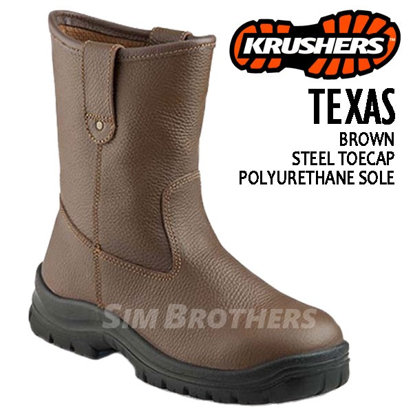 Jual Sepatu Safety Shoes Krushers Texas Brown Jakarta Barat Sim