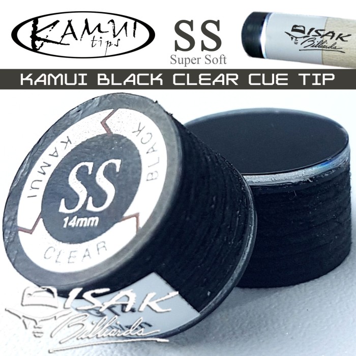 Jual Kamui Black Clear SS Super Soft Cue Tip Billiard Stick Biliar