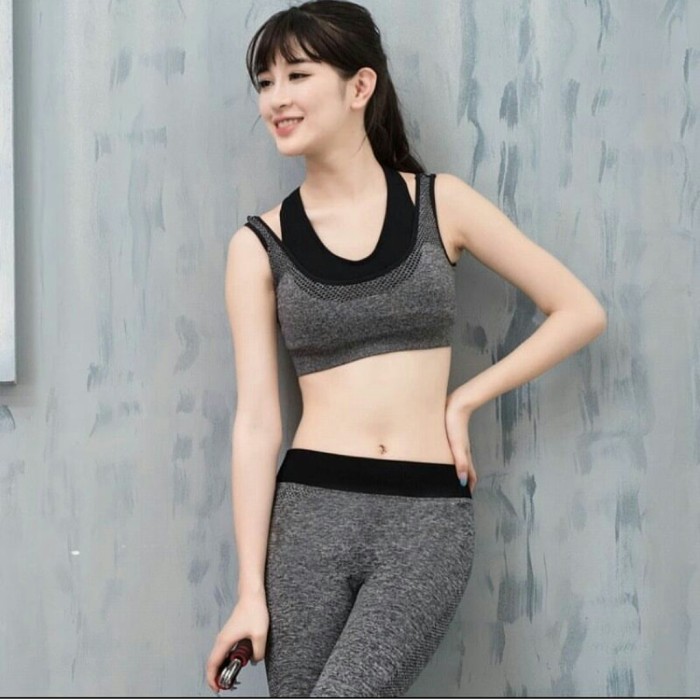 SPORT BRA ADA CUP TANPA KAWAT YOGA 2301
