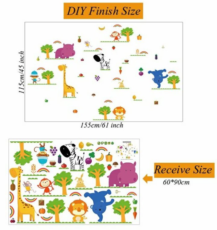 jual aneka hewan sk9097 wall sticker stiker dinding jual aneka hewan sk9097 wall sticker stiker dinding