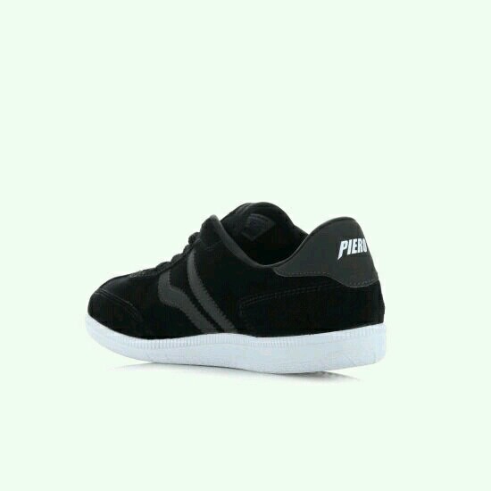 Piero Sepatu Classic London Premium - Black/White/Raven