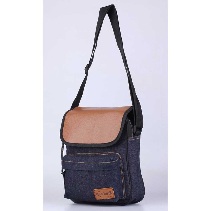 Tas Selempang Kecil | Mini Sling Bag Pria | Denim - Catenzo ZN 002