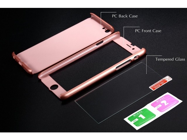 ... Hardcase Full Casing Cover 360 Iphone 6/6s Fullset Free Tempered Glass ...