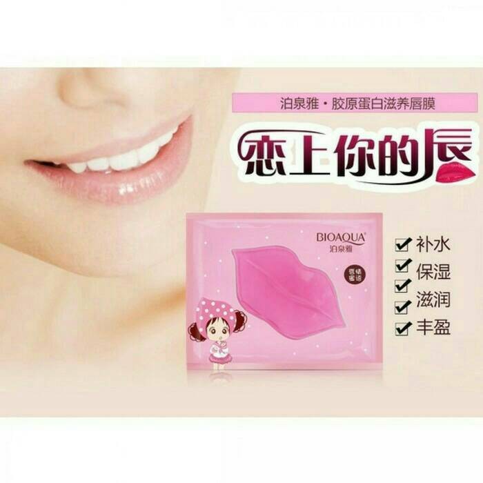 Bioaqua Collagen Nourish Lips/Bioaqua Lipmask-Lip Mask - Masker Bibir
