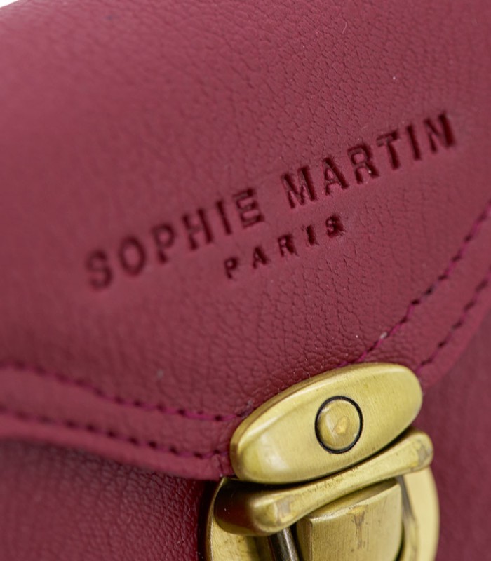 DOMPET SOPHIE MARTIN CARNIERES 1083 MERAH WANITA KULIT HP IMPORT MURAH