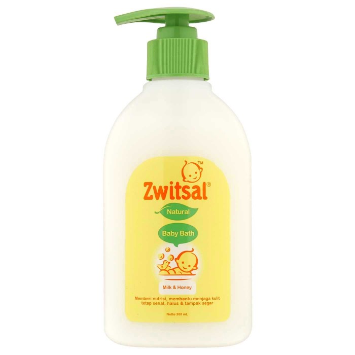 Jual Zwitsal Baby Bath Milk & Honey 300 ml Sabun Bayi PUMP