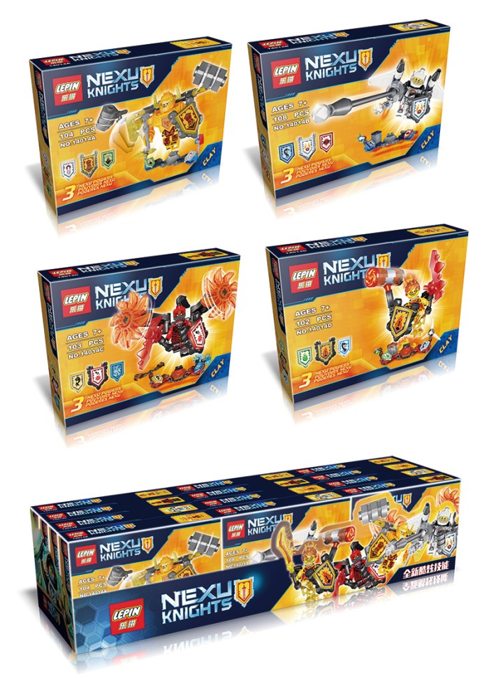 Lepin Bricks 14014 A-D Nexu/Nexo Knights Future (4 Styles/8 Pcs)