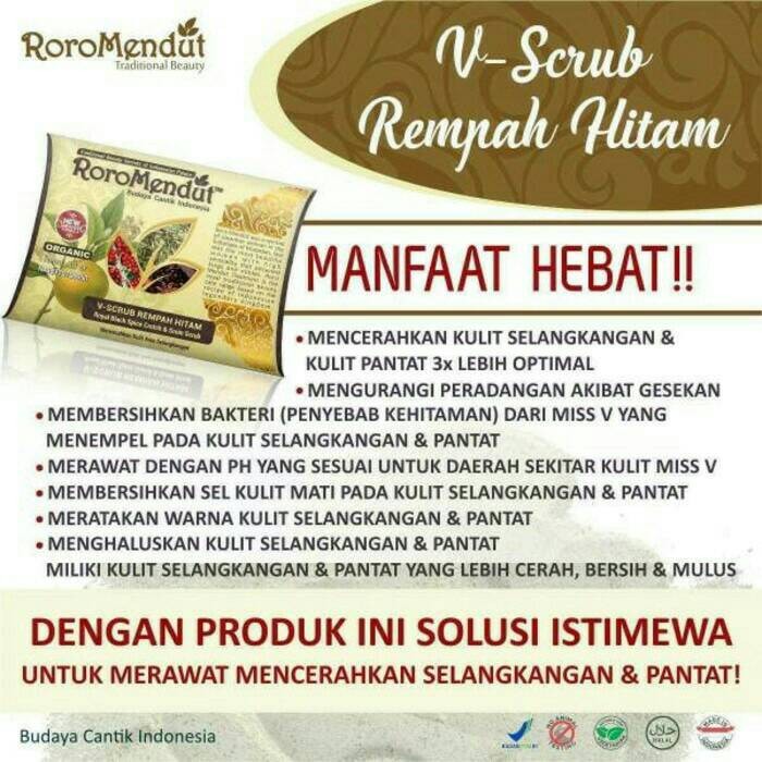 RORO MENDUT V-SCRUB MISS V SCRUB / PENCERAH SELANGKANGAN SELAKANGAN