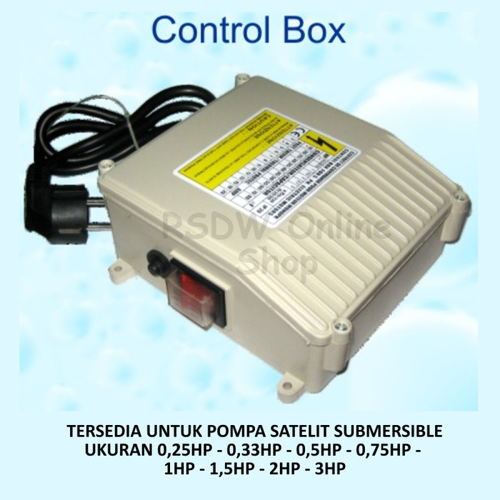 Jual Panel Control Kontrol Box Pompa Air Satelit Submersible Pump Water