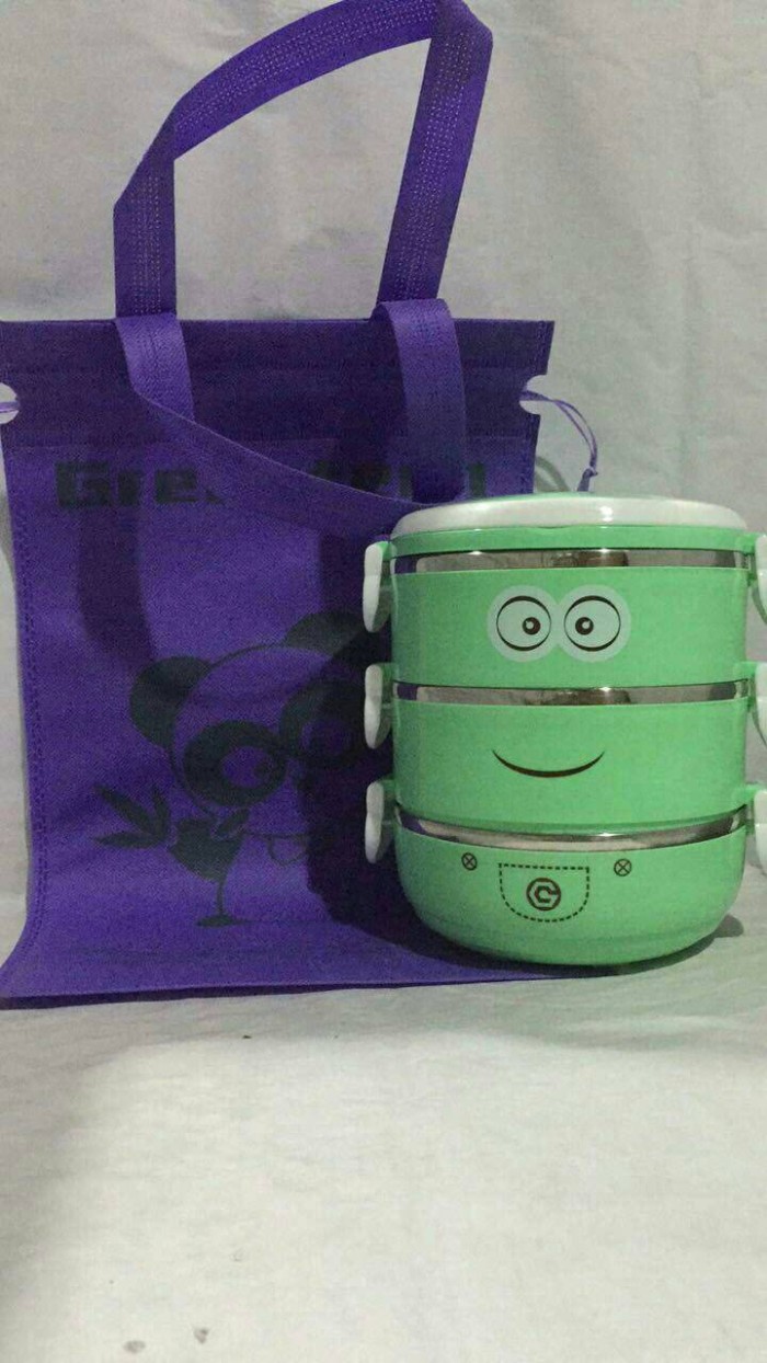 Jual Alat Rumah Tangga Perlengkapan Rantang Karakter Minion Susun