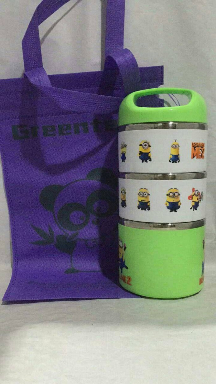 Jual Alat Rumah Tangga Perlengkapan Grosir Rantang Karakter Minion