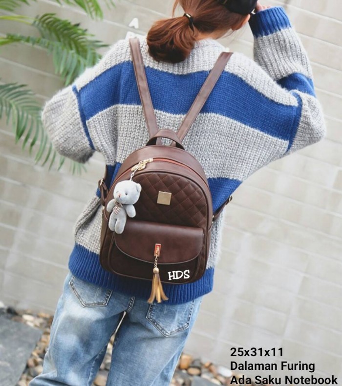 Foto Produk Backpack kotak rumbai 3in1 dari Then4Shop