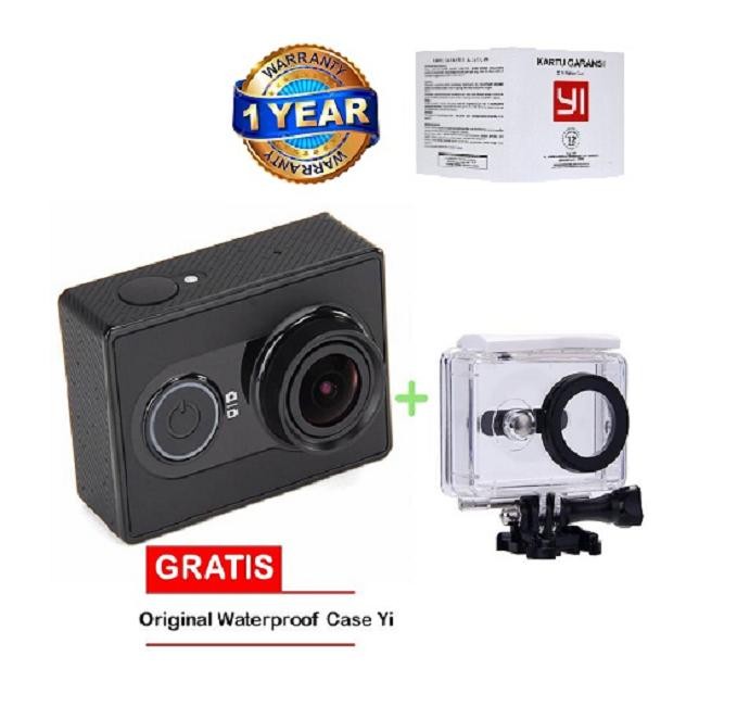 Xiaomi Yi Action Camera - 16 MP - International Edition- Hitam + Gra