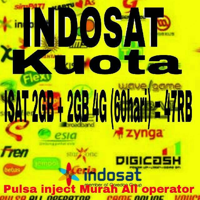 Inject Laket Data All Operator - Jual Indosat Kuota 4gb 3g ...