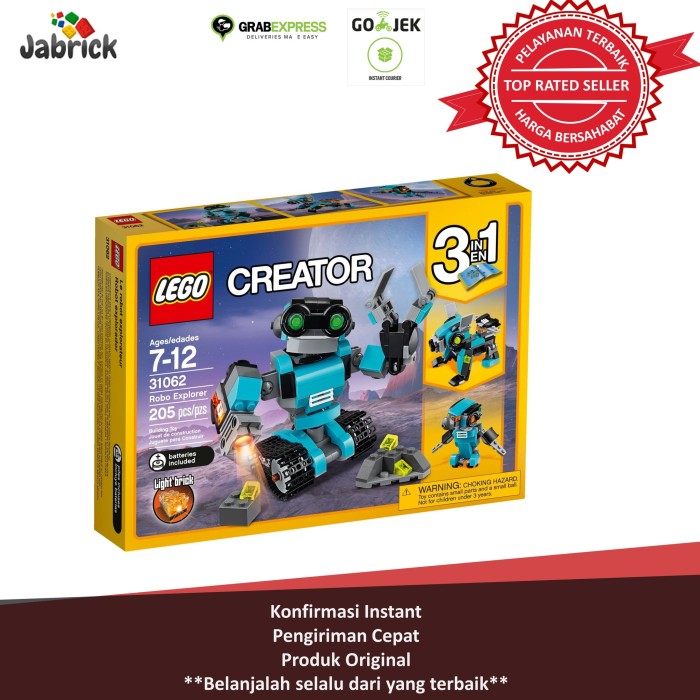 Jual Lego 31062 Creator Robo Explorer Dki Jakarta Jabrick Rumah