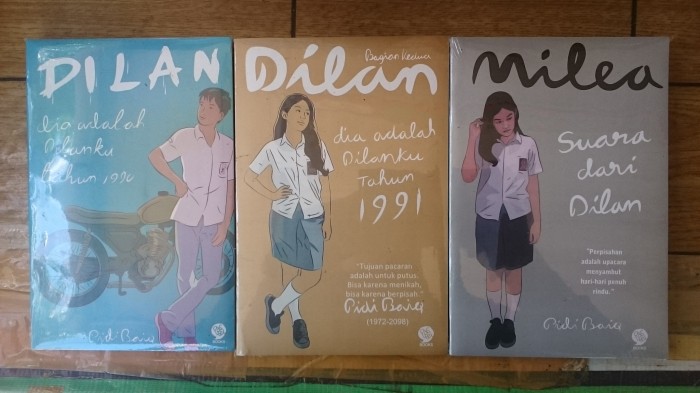 jual paket 3 buku pidi baiq dilan 1 2 milea singkuan jual paket 3 buku pidi baiq dilan 1 2 milea singkuan