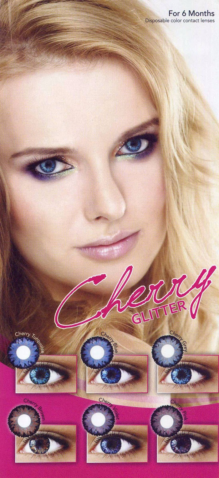 Softlens CHERRY GLITTER / Soft Lens chery gliter DEPKES , Australia