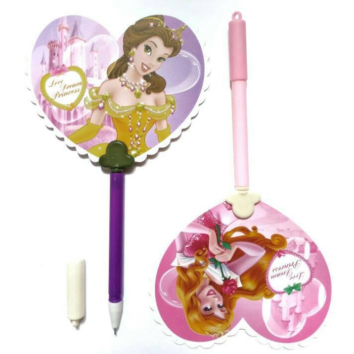 Gel Pen Kipas Portable Fancy Princess Hati (Needle Point)