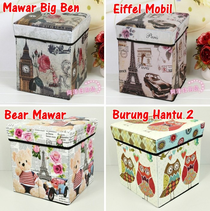 Tempat Menyimpan Barang Mainan Buku Majalah Container Wadah Source · Storage box Storage Stool Tempat Mainan Majalah Box Simpan