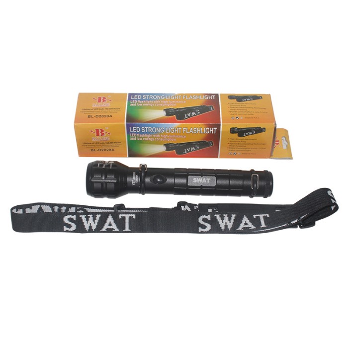 EELIC LAS-X2028A HITAM Senter Swat Panjang
