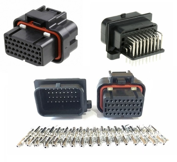 Jual 34 Pin Male and Female New High Quality Auto Car Connector Kab
