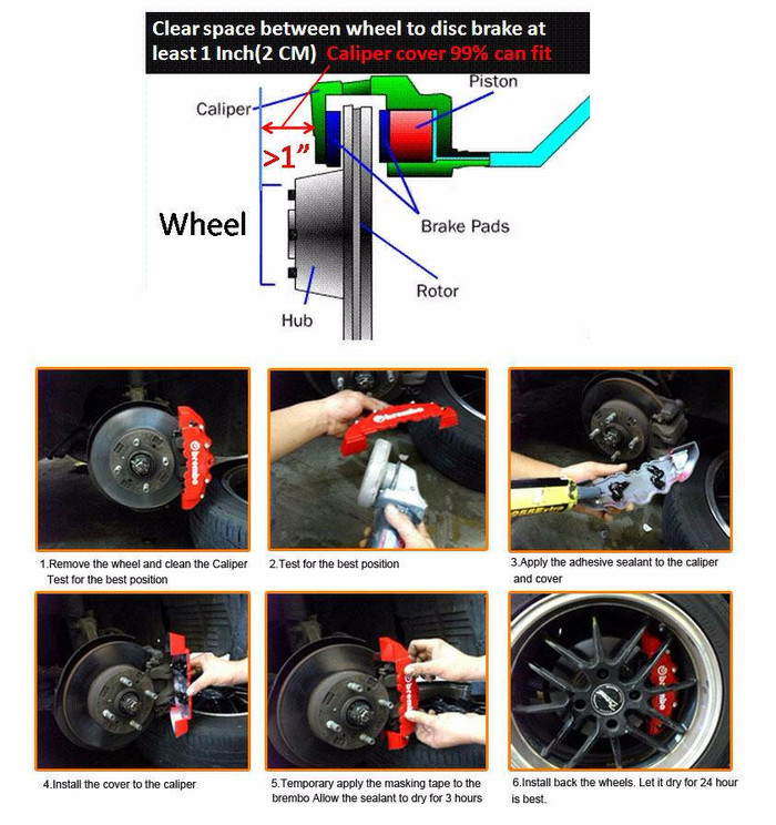 COVER REM DISC BRAKE BREMBO SMALL / KECIL 2 Pot 19CM .