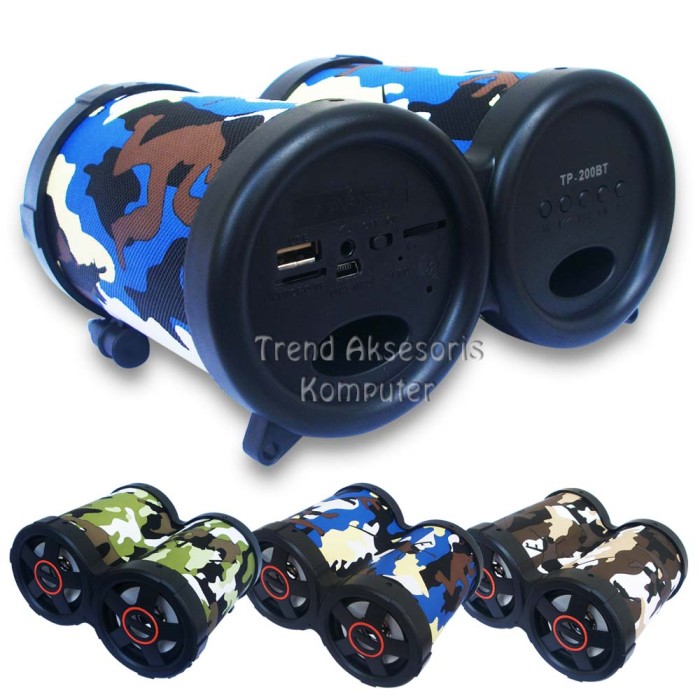 Advance Tentara Tp-200BT Speaker Bluetooth Portable - Hijau Tua