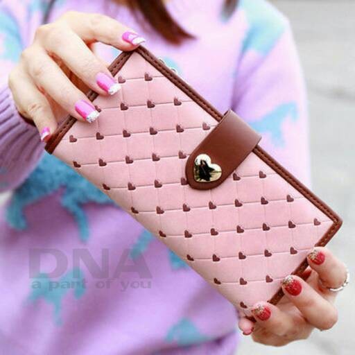 Foto Produk dompet panjang wanita murah wallet polka love grosir dompet dari Then4Shop